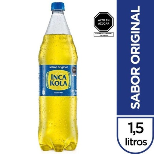 [0169] ​Inca Kola Original 1,5l En Plastica– Gaseosa Peruana Tradicional