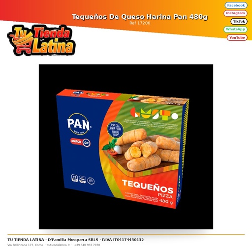 [17206] Cheese Tequeños Flour Bread 480g