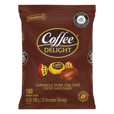 [01771] ​Caramelos Duros Coffee Delight Colombina 100 Unidades 380g