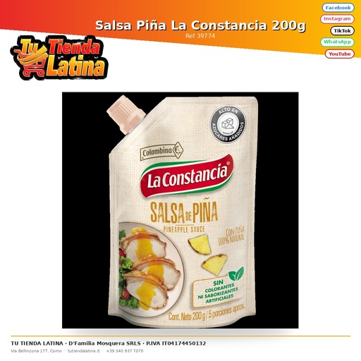 [39774] Salsa Piña La Constancia 200g