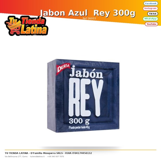 [06003] Jabon Azul Rey 300g