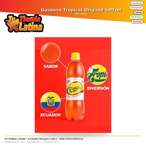 [50031] Gaseosa Tropical Original 500 ml