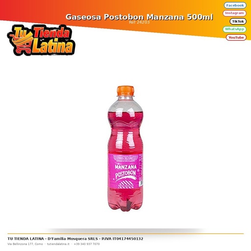 [24203] Postobon Mela Soda 500ml