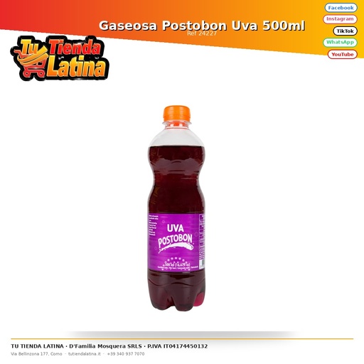 [24227] Postobon Grape Soda 500ml