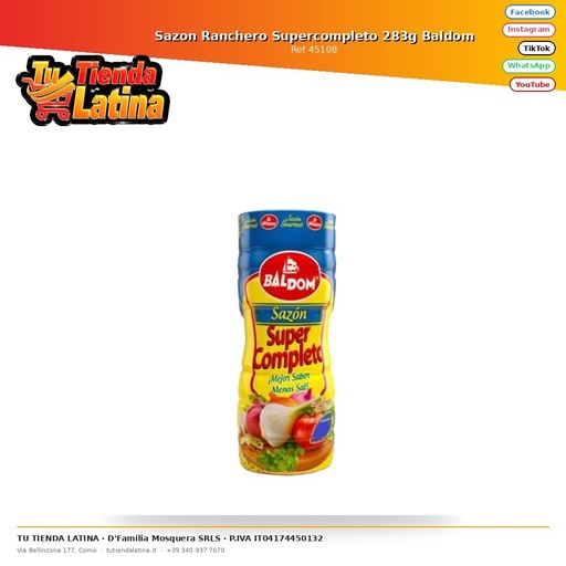[45108] Sazon Ranchero Supercomplete 283g Baldom