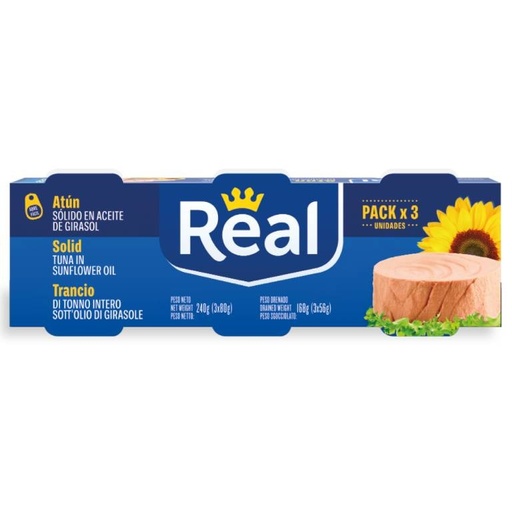 [3474] Trancio Di Tonno Intero En Aceite Di Girasol Real240G
