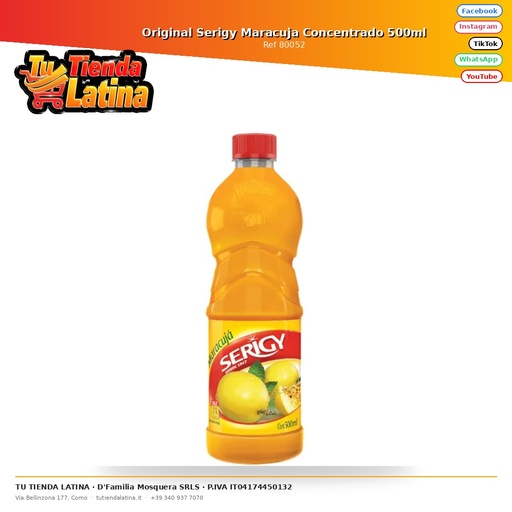 [80052] Concentrato di Maracuja Serigy 500ml