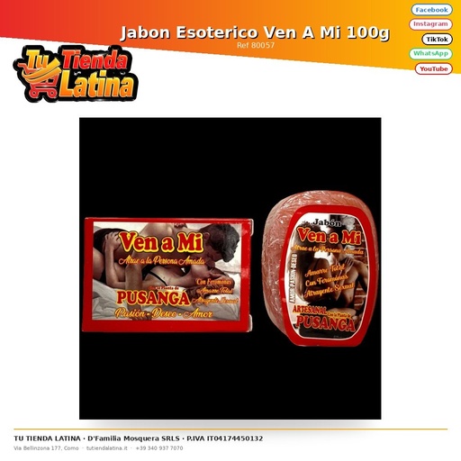 [80057] Sapone Esoterico Vieni Da Me 100g