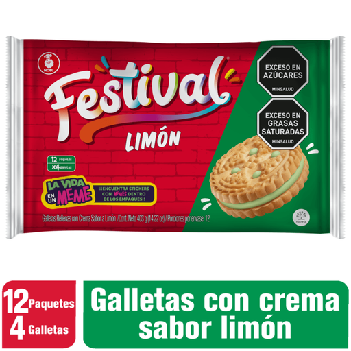 [3693] Galletas Festival De Limon 403g
