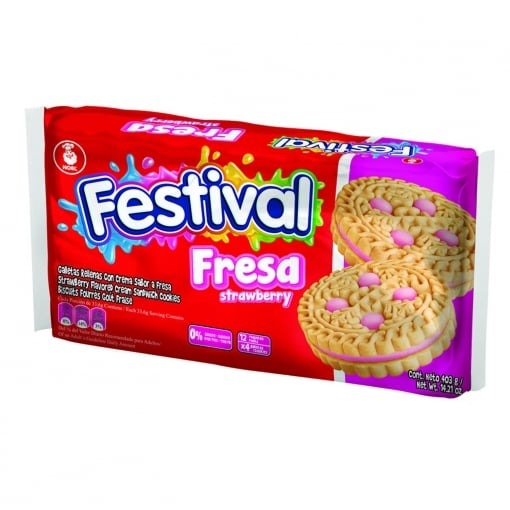 [14757] Galletas Festival De Fresa 403g Noel