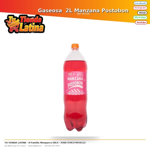 [04328] Gaseosa 2L Manzana Postobon