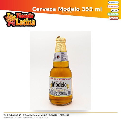 [31602] Cerveza Modelo 355 ml