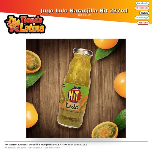 [14969] Succo di Lulo Naranjilla Hit 237ml