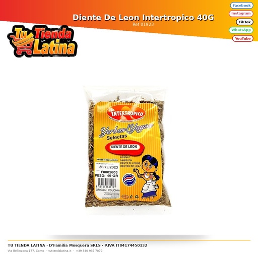 [01923] Dente di leone intertropicale 40G