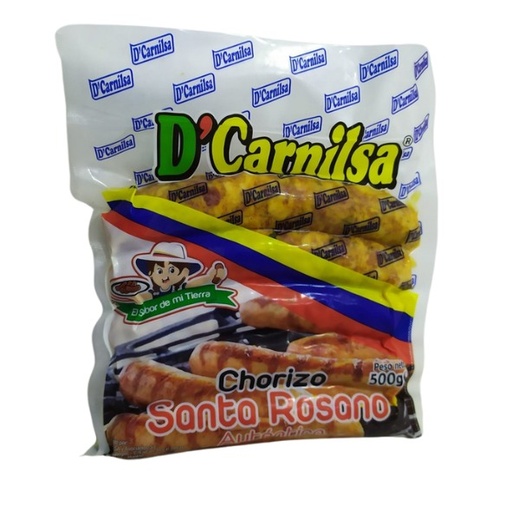 [56139] Chorizo Mediano De Chancho Santa Rozano Autentico 500G