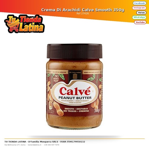 [27426] Crema De Mani Molido Calve Smooth 350g