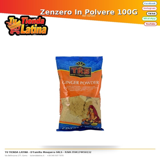 [02565] Zenzero In Polvere 100G