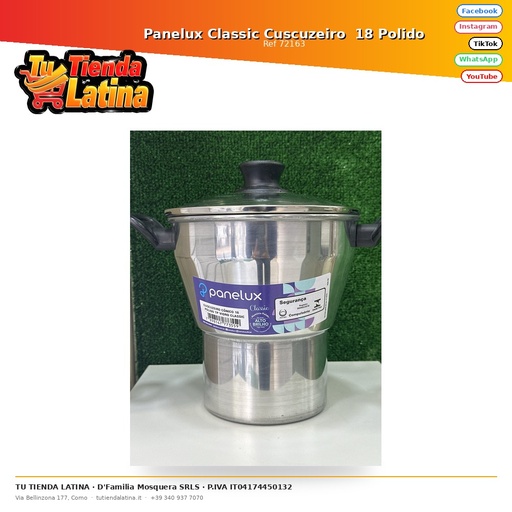 [72163] Panelux Classic Cuscuzeiro 18 Polido
