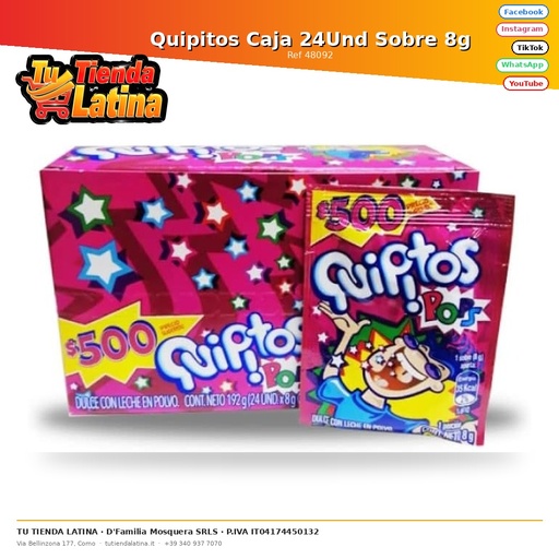 [48092] Quipitos Box 24Und Busta 8g