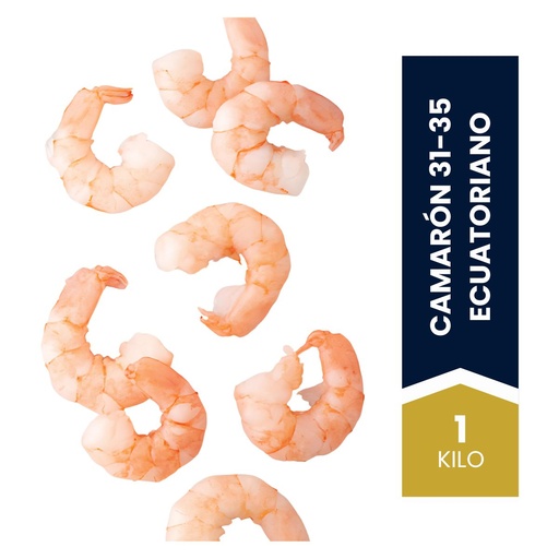 [4926] ​Camarón con Cáscara 1 kg – Talla 31/35 – Crudo y Congelado