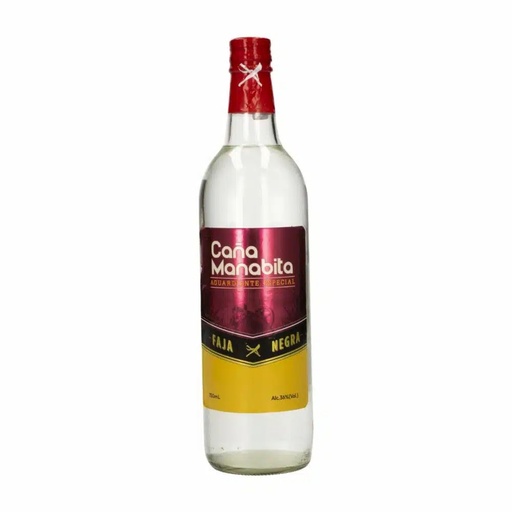 [60184] Caña Manabita Aguardiente Especial Faja Negra – 700 Ml – Licor Artesanal Ecuatoriano – 36% Vol.