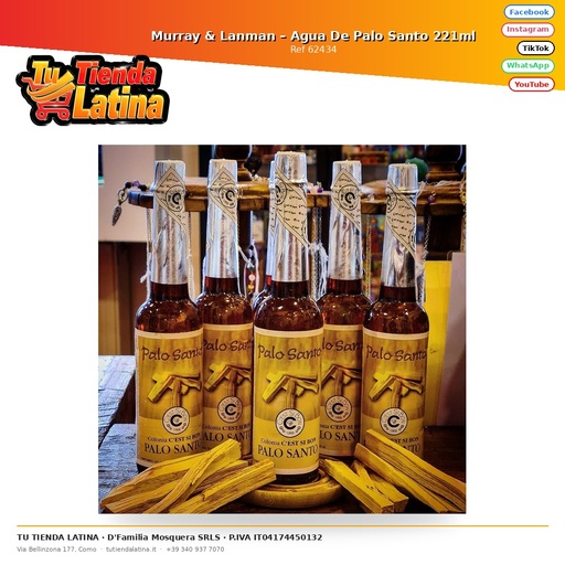 [62434] Murray & Lanman – Agua De Palo Santo 221ml