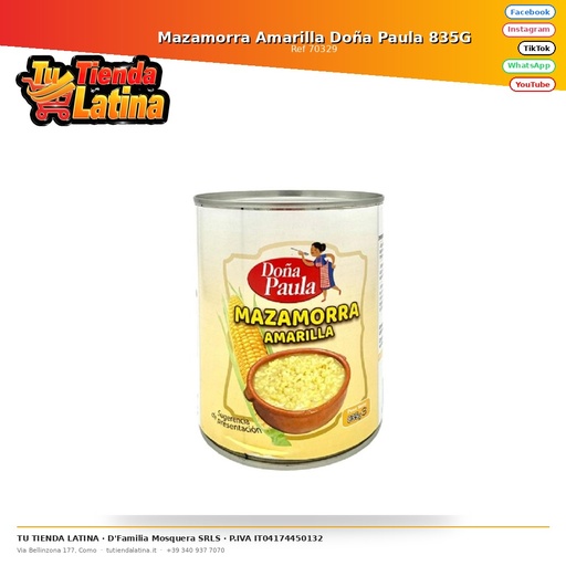 [70329] Mazamorra Amarilla Doña Paula 835G