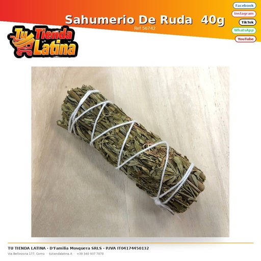 [56742] Sahumerio De Ruda 40g