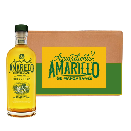 [32259] Aguardiente Amarillo De Manzanares Sin Azúcar – 700 ml