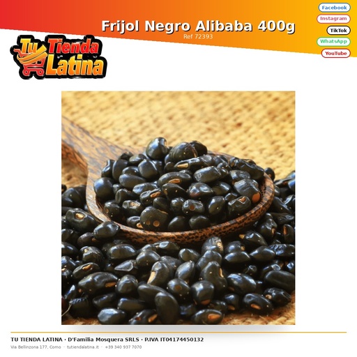 [72393] Fagiolo Nero Alibaba 400g