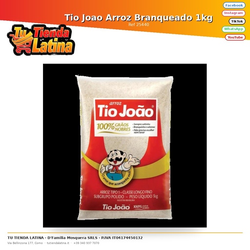 [25440] Tio Joao Arroz Branqueado 1kg