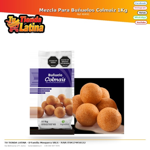 [40491] Colmaiz Donut Mix 1Kg
