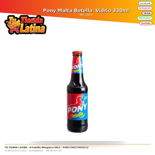 [13453] Pony Malta Botella Vidrio 330ml