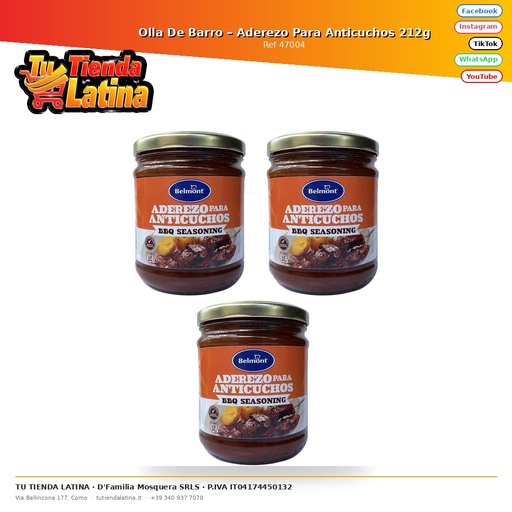[47004] Olla De Barro – Aderezo Para Anticuchos 212g