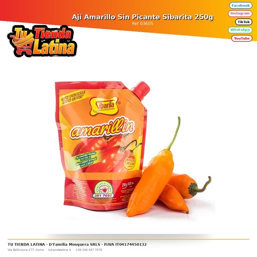 [03605] Peperoncino Giallo Senza Piccante Sibarita 250g