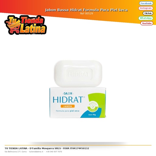 [00529] Jabon Bassa Hidrat Formula Para Piel Seca