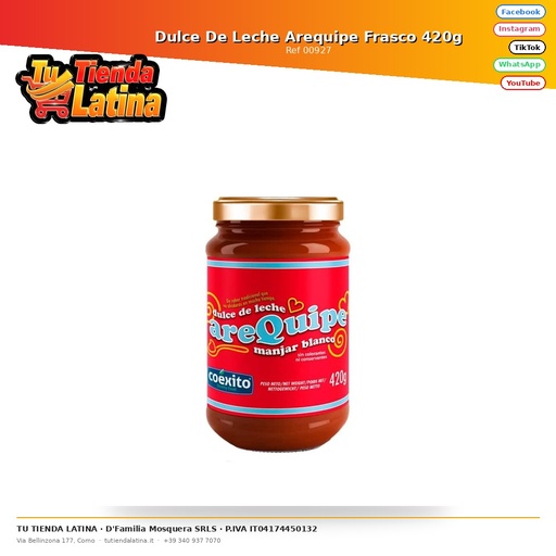 [00927] Dulce De Leche Arequipe Vaso 420g