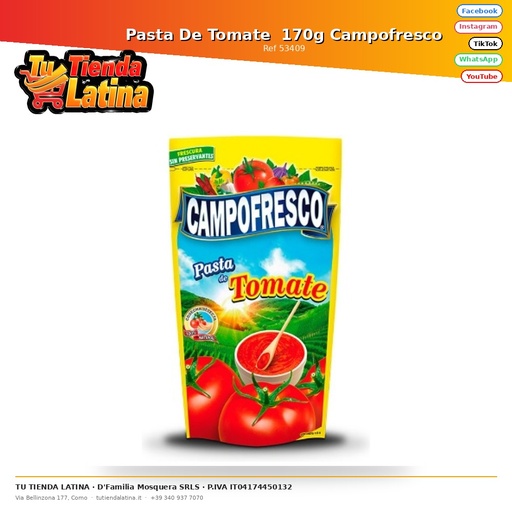 [53409] Pasta De Tomate 170g Campofresco