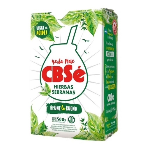 [34535] Yerba Mate Cbsé Hierbas Serranas  500G 