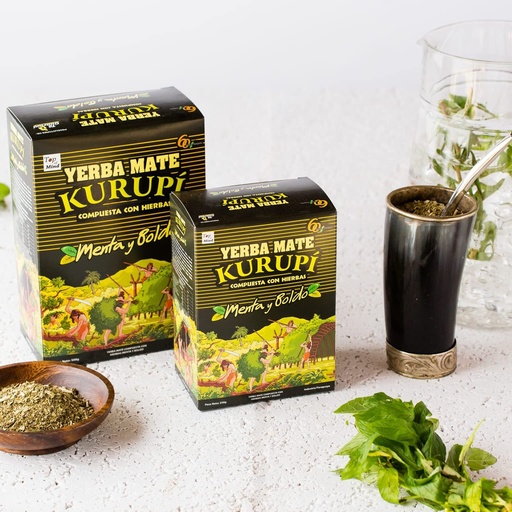 [00124] Yerba Mate Kurupi 500Gr Compuesta Menta Y Boldo