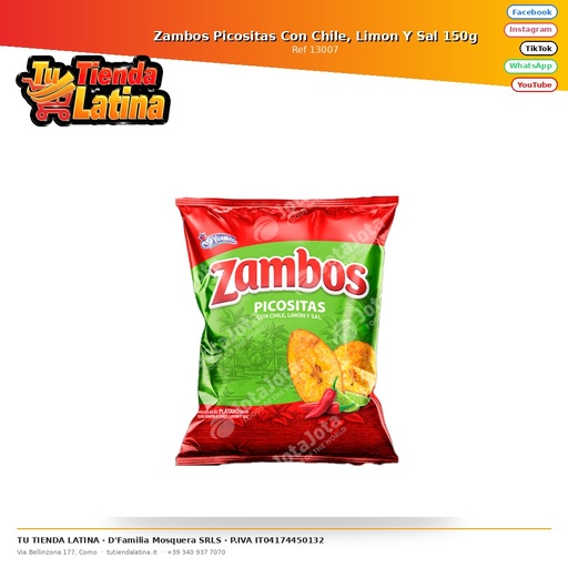 [13007] Zambos Picositas Con Chile, Limon Y Sal 150g
