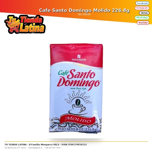 [00069] Caffè Santo Domingo Macinato 226,8g