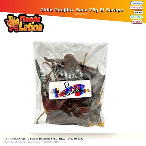 [11037] Guajillo Cile secco 75g El Sarape