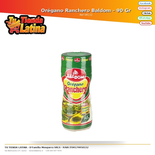 [04112] Origano Ranchero Baldom 90g