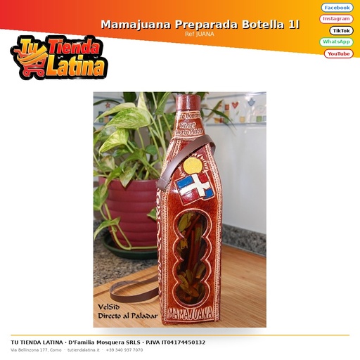 [JUANA] Prepared Mamajuana Bottle 1l