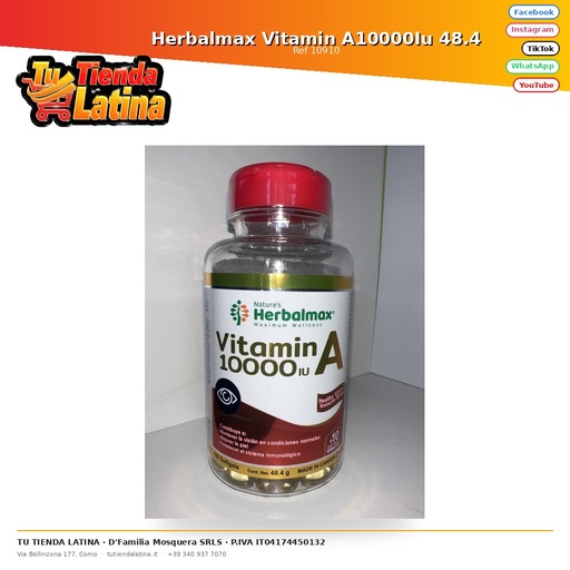 [10910] Herbalmax Vitamin A10000Iu 48.4