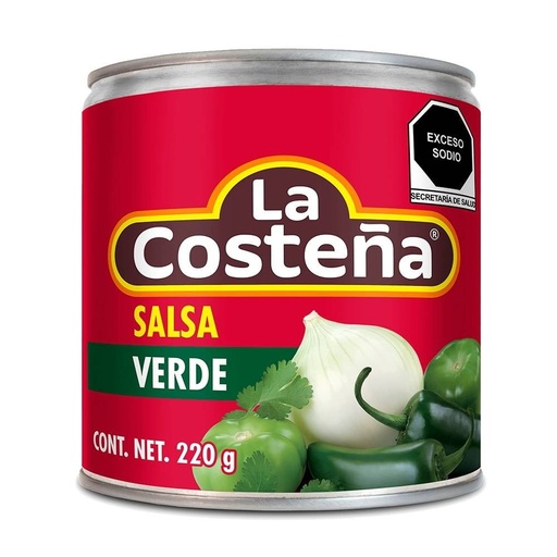 [05123] Salsa Mexicana Verde Bote La Costeña 220G