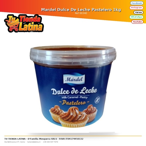 [00340] Mardel Dulce De Leche Pastry Maker 1kg