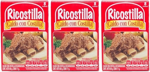 [5575] Riscotilla Caldo Con Costilla 60 Cubos