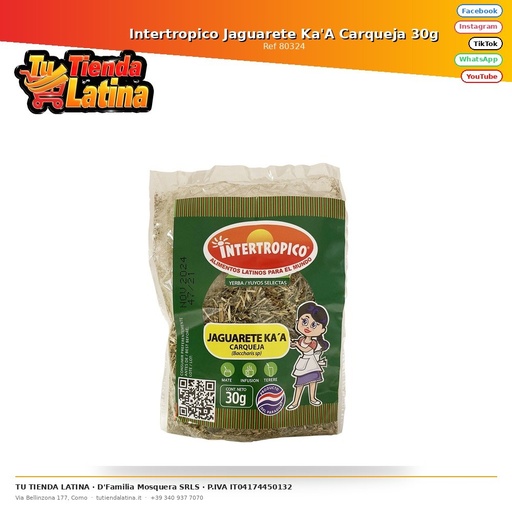 [80324] Jaguarete intertropicale Ka'A Carqueja 30g